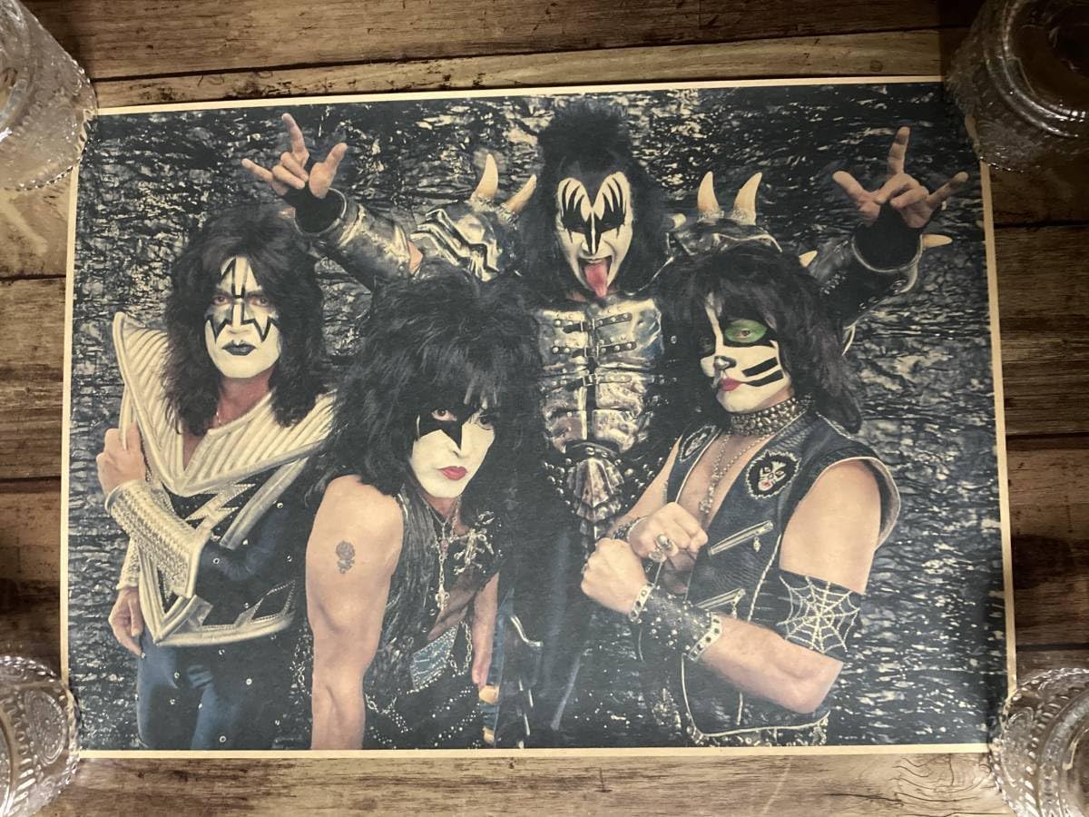 Amazon.co.jp: KISS キッス ロックバンド ポスター クラフト紙製